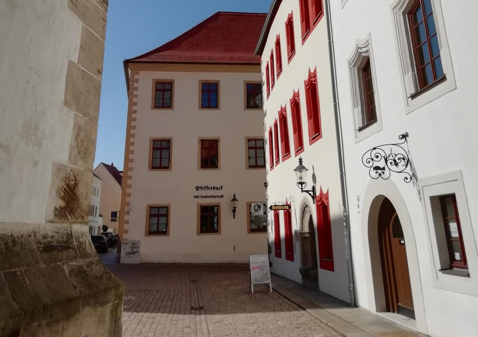 Mittelalterliches Domherrenhaus Villa Freiberg Exterior foto